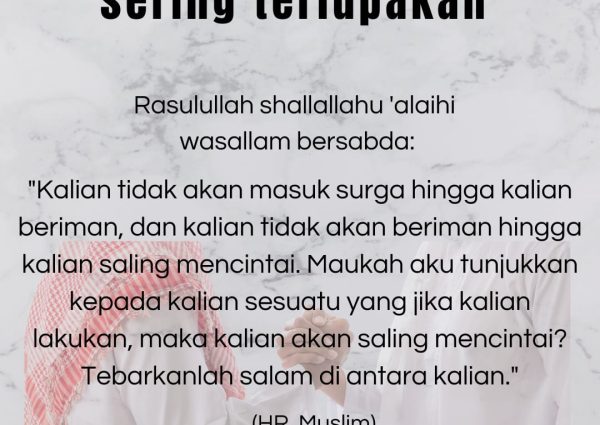 Menebar Salam: Sunnah yang Sering Terlupakan