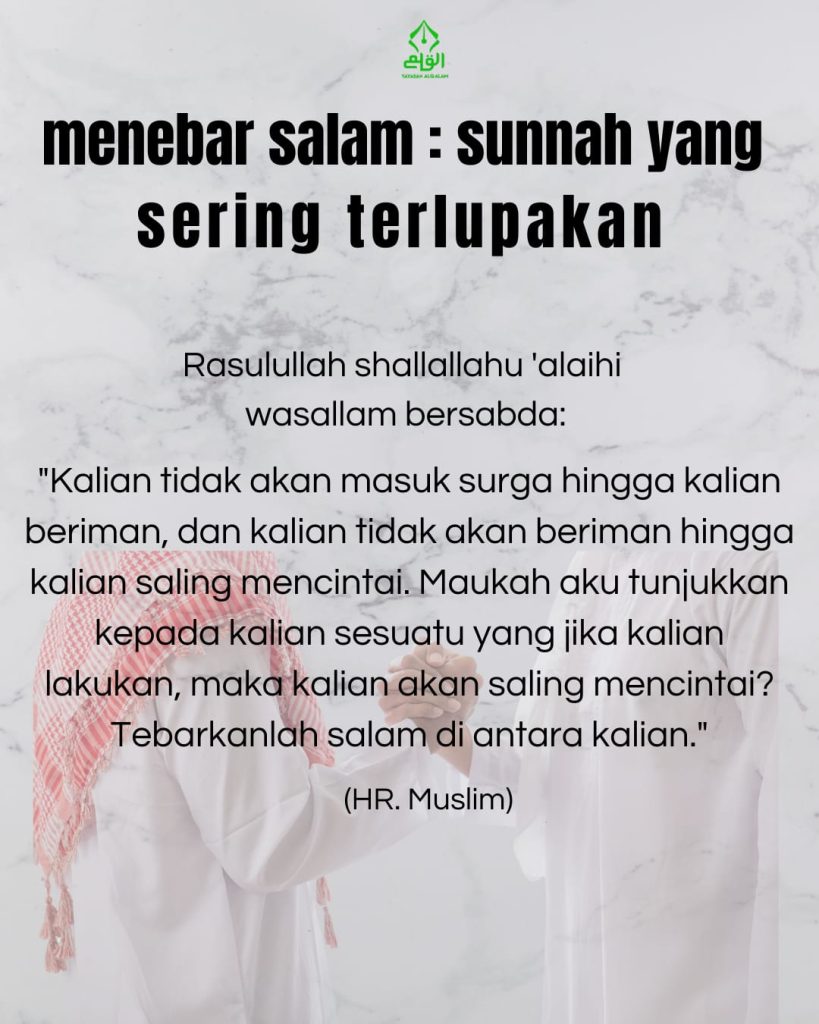 Menebar Salam: Sunnah yang Sering Terlupakan
