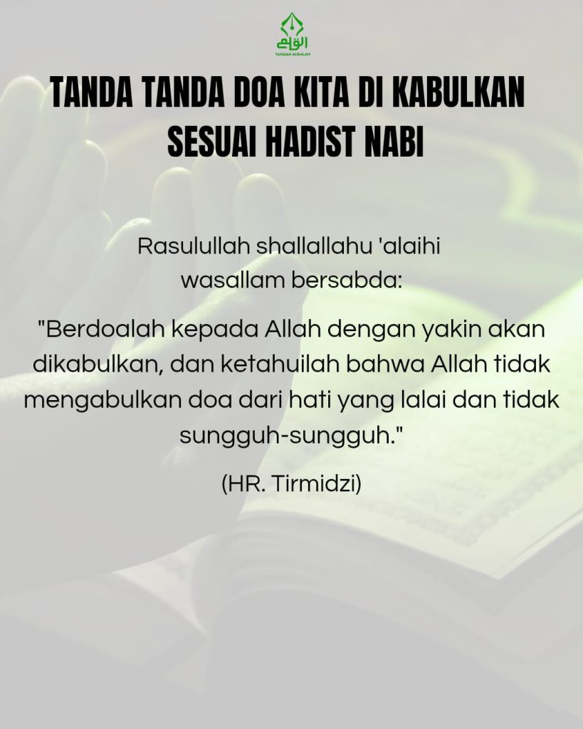 Tanda-Tanda Doa Kita Dikabulkan Seusai Hadist Nabi