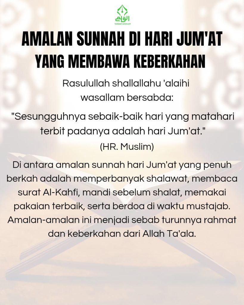 Amalan Sunnah di Hari Jumat yang Membawa Keberkahan