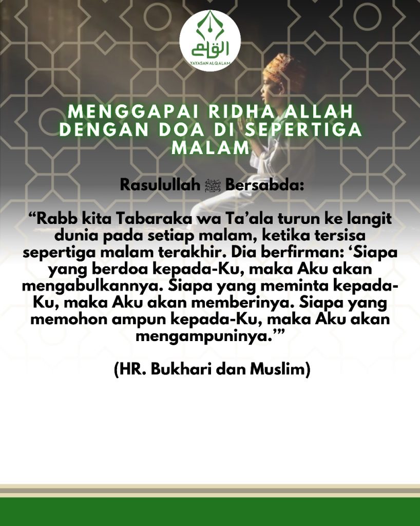 Menggapai Ridha Allah dengan Doa di Sepertiga Malam