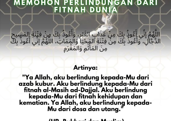 Doa Nabi Muhammad untuk Memohon Perlindungan dari Fitnah Dunia