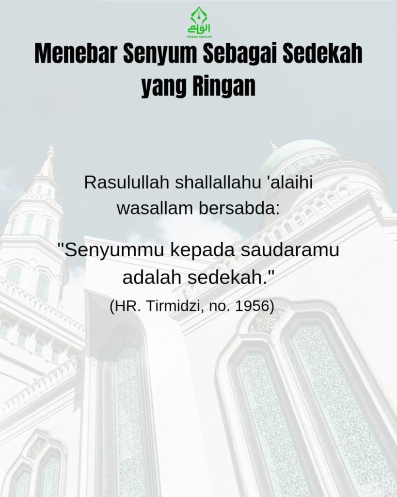 Menebar Senyum Sebagai Sedekah yang Ringan