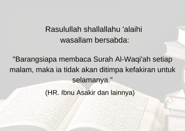 Rahasia Surah Al-Waqi’ah Amalan untuk Memohon Kelapangan Rezeki