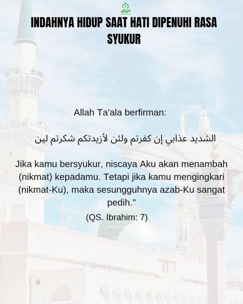 Indahnya Hidup Saat Hati Dipenuhi Rasa Syukur