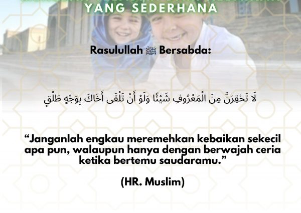 Menebar Teladan dari Kebaikan yang Sederhana