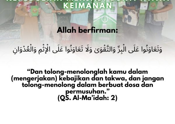 Kepedulian Menjadi Bukti Nyata Keimanan