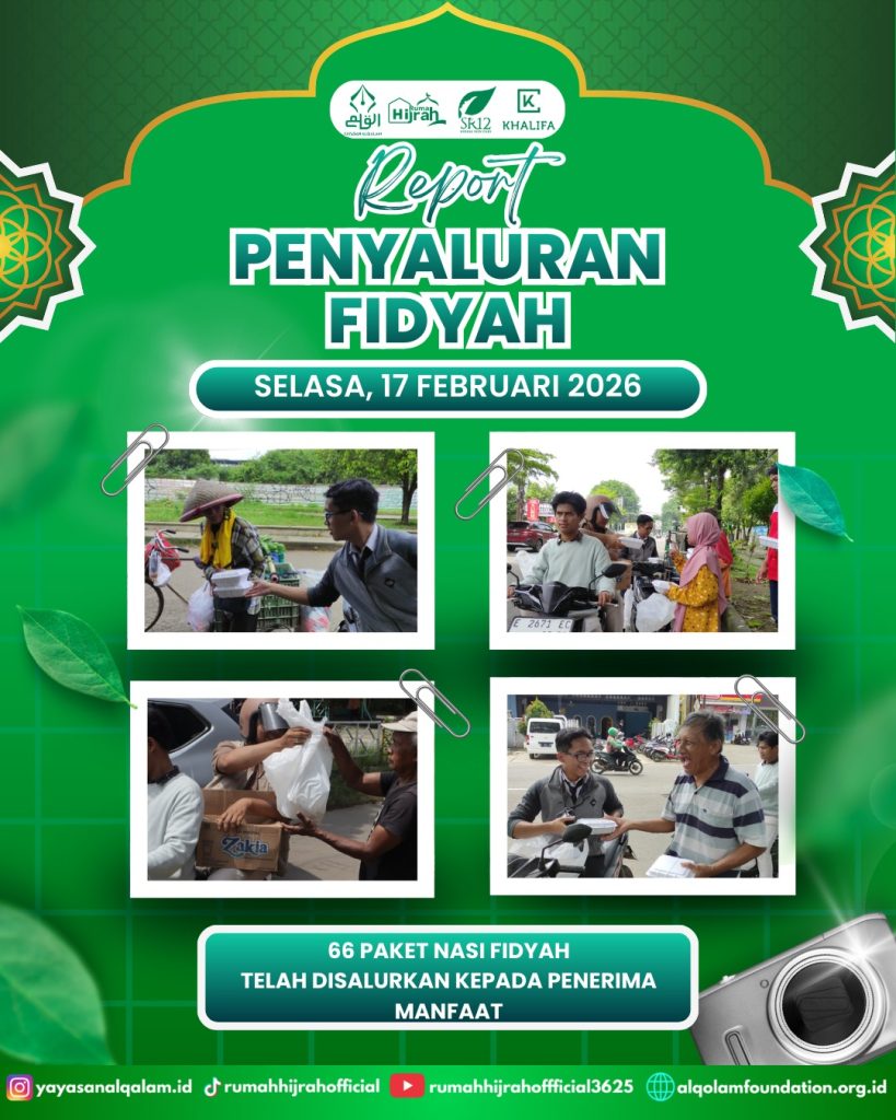 Penyaluran Fidyah Selasa 17 Februari 2026