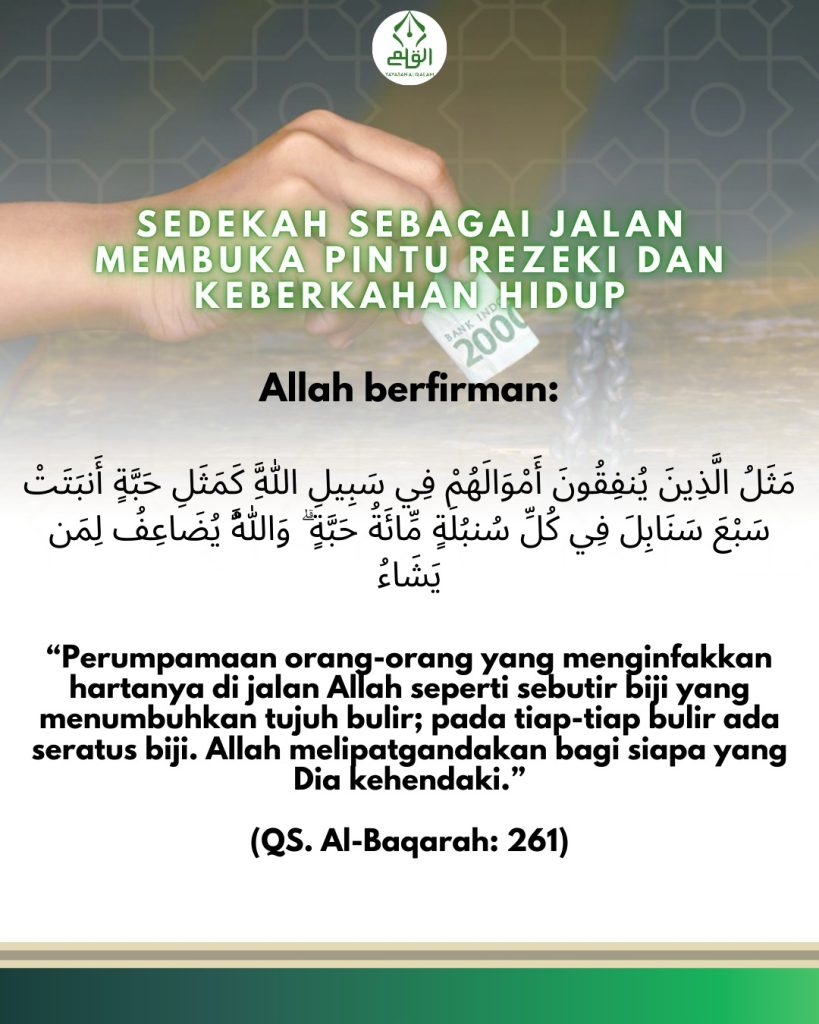 Sedekah sebagai Jalan Membuka Pintu Rezeki dan Keberkahan Hidup